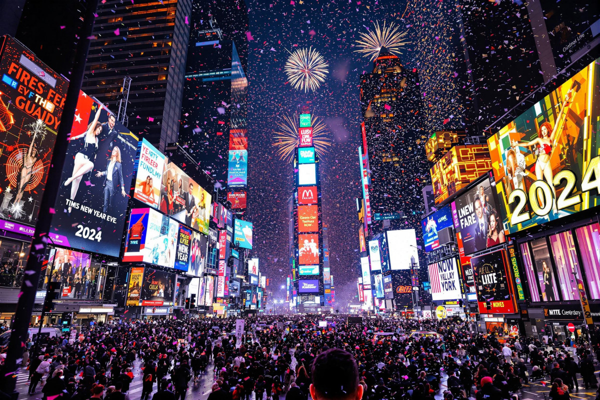 Les festivités à Times Square